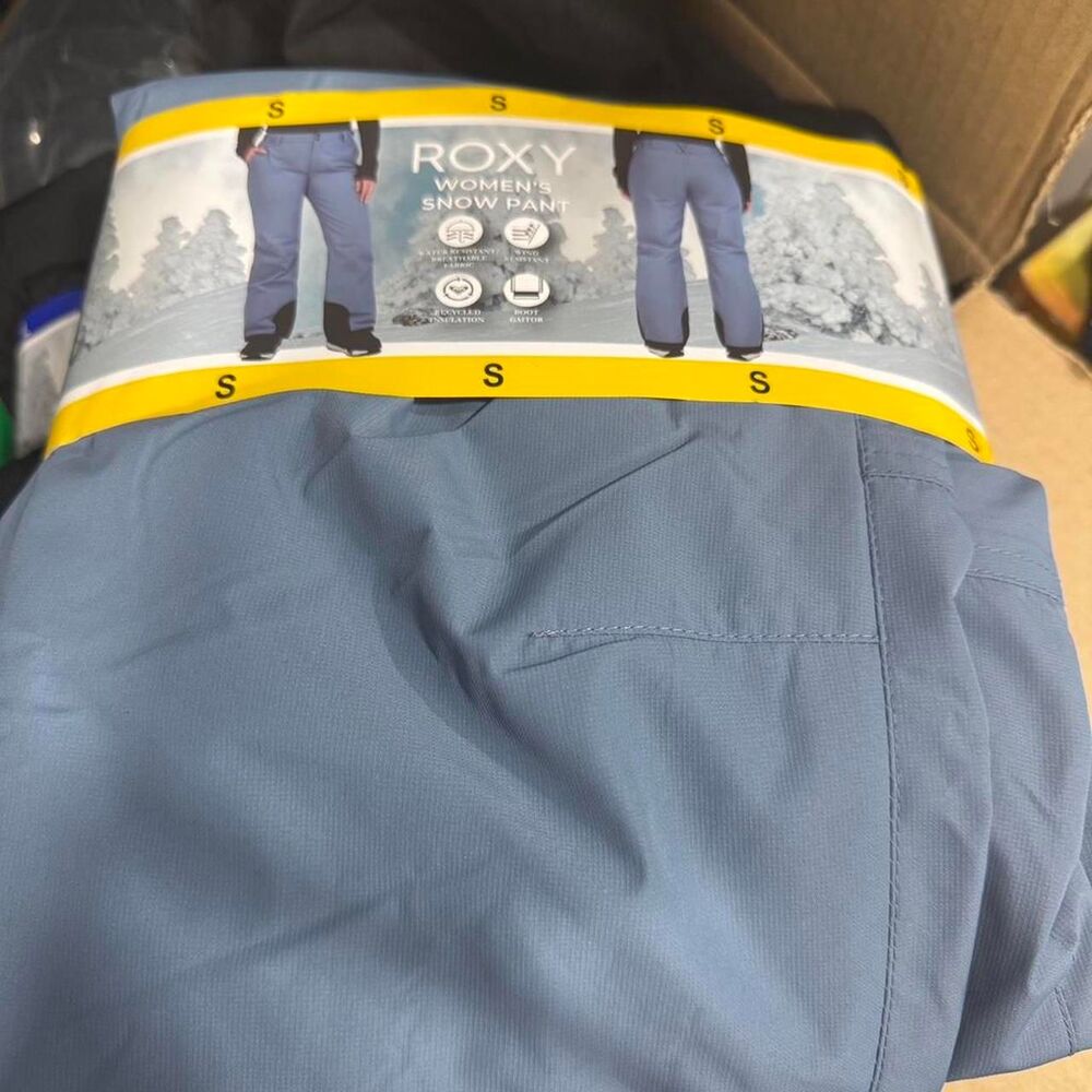 Roxy Women's Blue and Grey Trousers